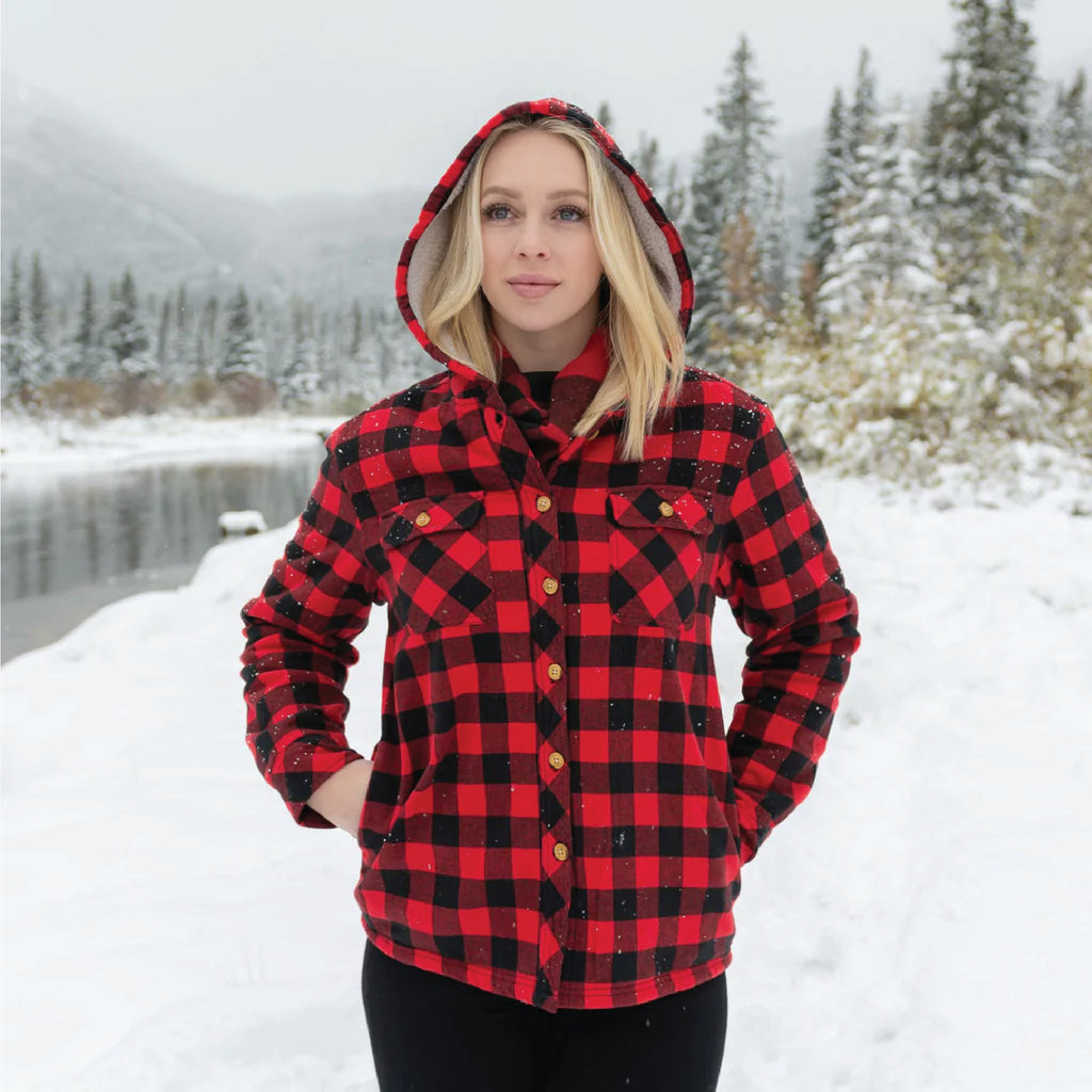 Shop Ladies Sherpa Lined Flannel | Rocky Mountain Flannel Company