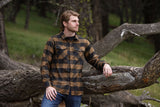 312 Men's Black and Brown Buffalo Check Flannel Shirt