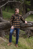 312 Men's Black and Brown Buffalo Check Flannel Shirt