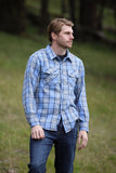 312 Men's Sky / Khaki Flannel Shirt