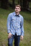 312 Men's Sky / Khaki Flannel Shirt