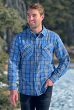 312 Men's Sky / Khaki Flannel Shirt