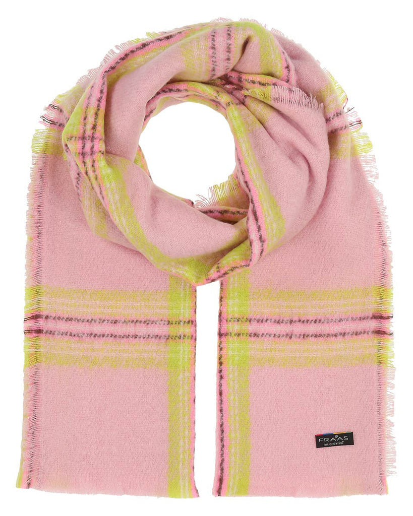 Classic Boucle Scarf in box check lotus