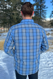 312 Men's Sky / Khaki Flannel Shirt