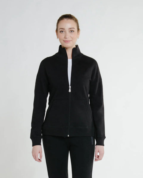 Full Zip Fitted Canadian Jacket In Black