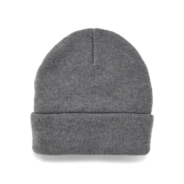 Men's Double Layer Knit Beanie- Grey