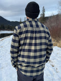 812 Navy and Sage Men's Flannel Shirt