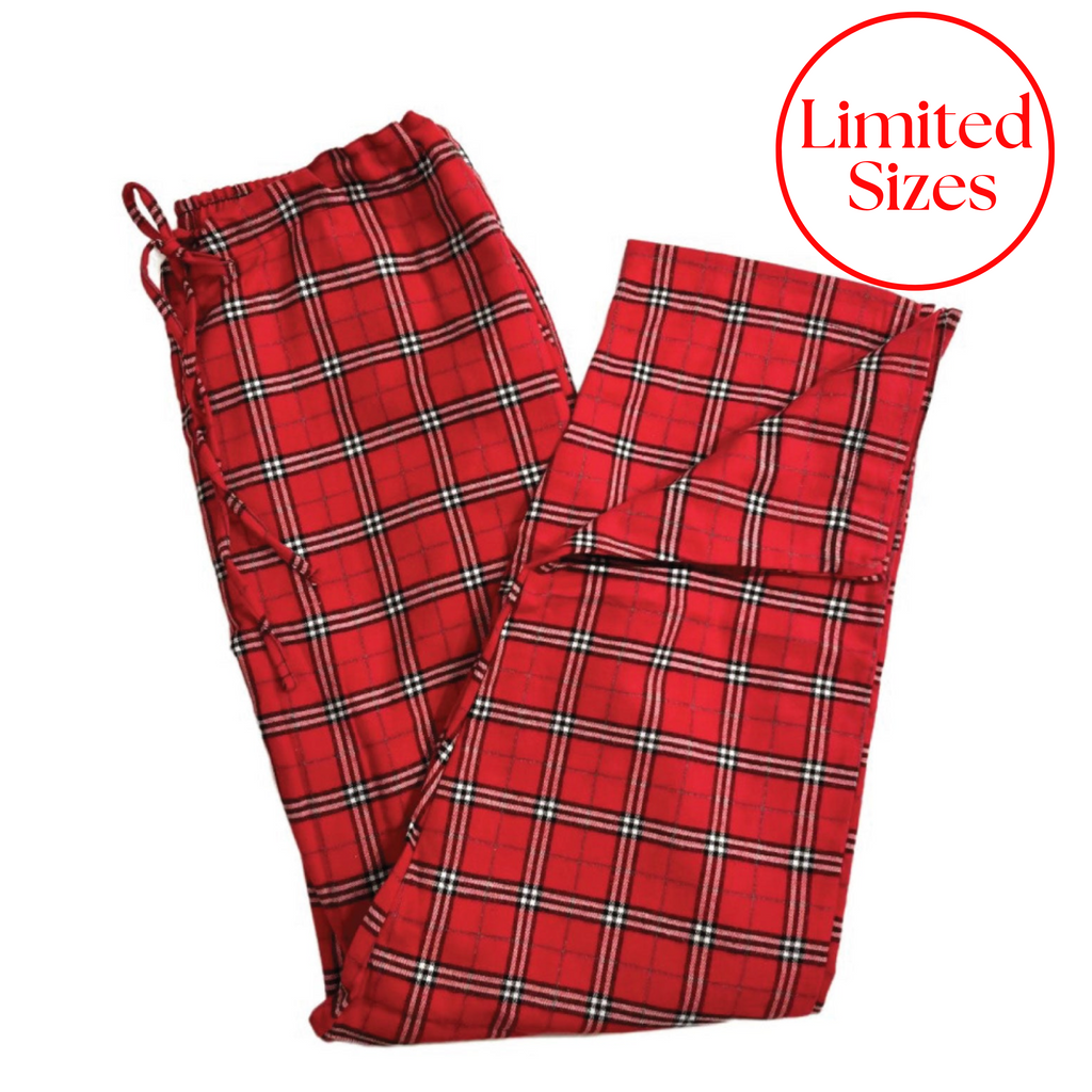 501 / Flannel Lounge Pants in Red/Orange