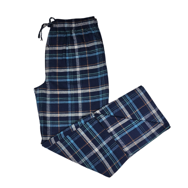 Men's Flannel Lounge Pant / Multi Blue Plaid