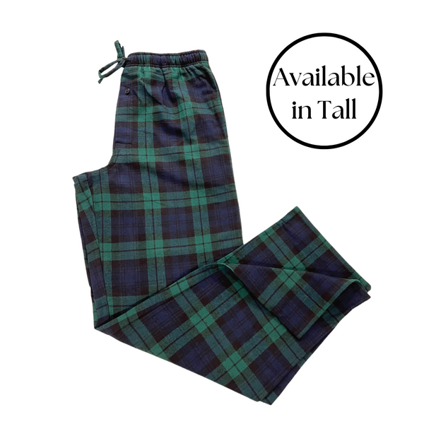 Men's Flannel Lounge Pant / Black Watch Tartan