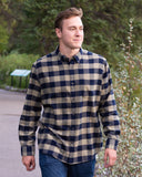 812 Navy and Sage Men's Flannel Shirt