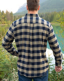 812 Navy and Sage Men's Flannel Shirt