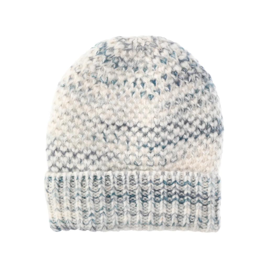 Knit Beanie- Blue Combo