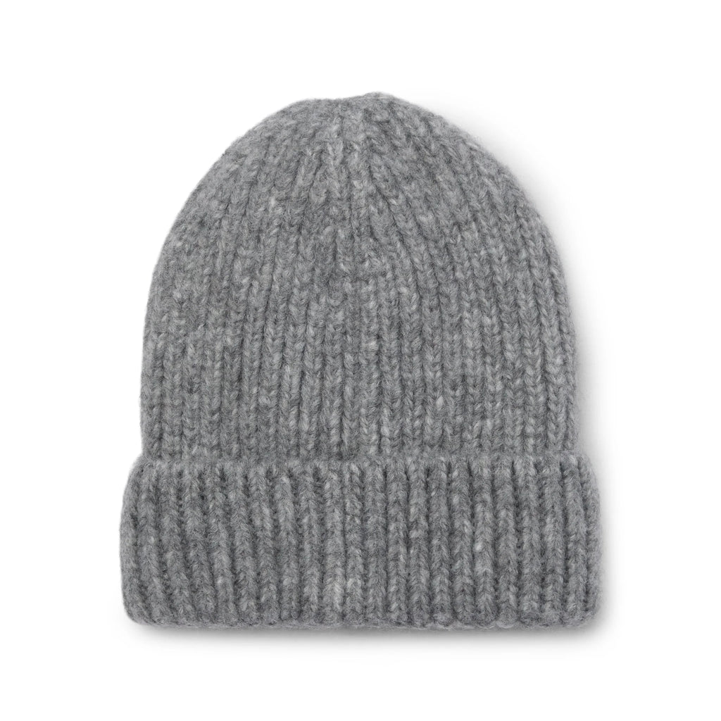 Ribbed Beanie- Grey