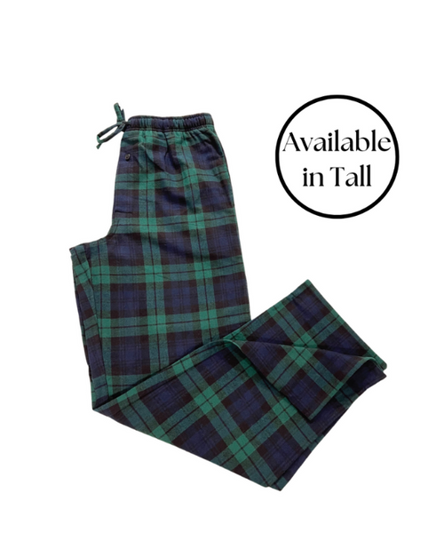 Men's Flannel Lounge Pant / Black Watch Tartan