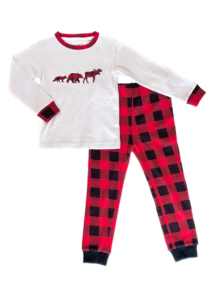 Kids White 2 Piece Pyjama Set