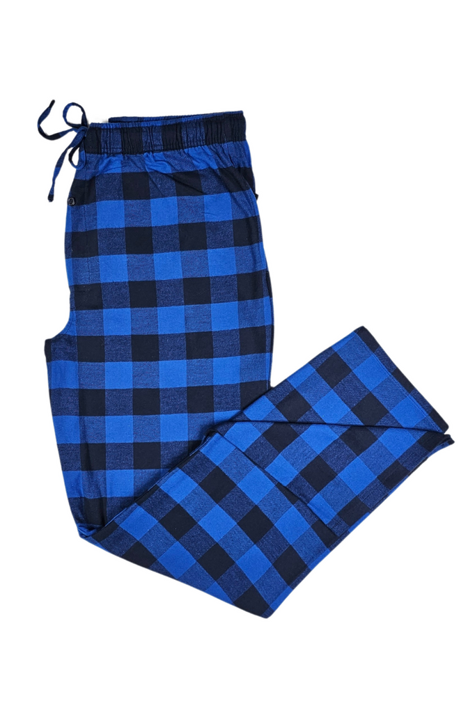 Men's Flannel Lounge Pant / Blue Buffalo Check