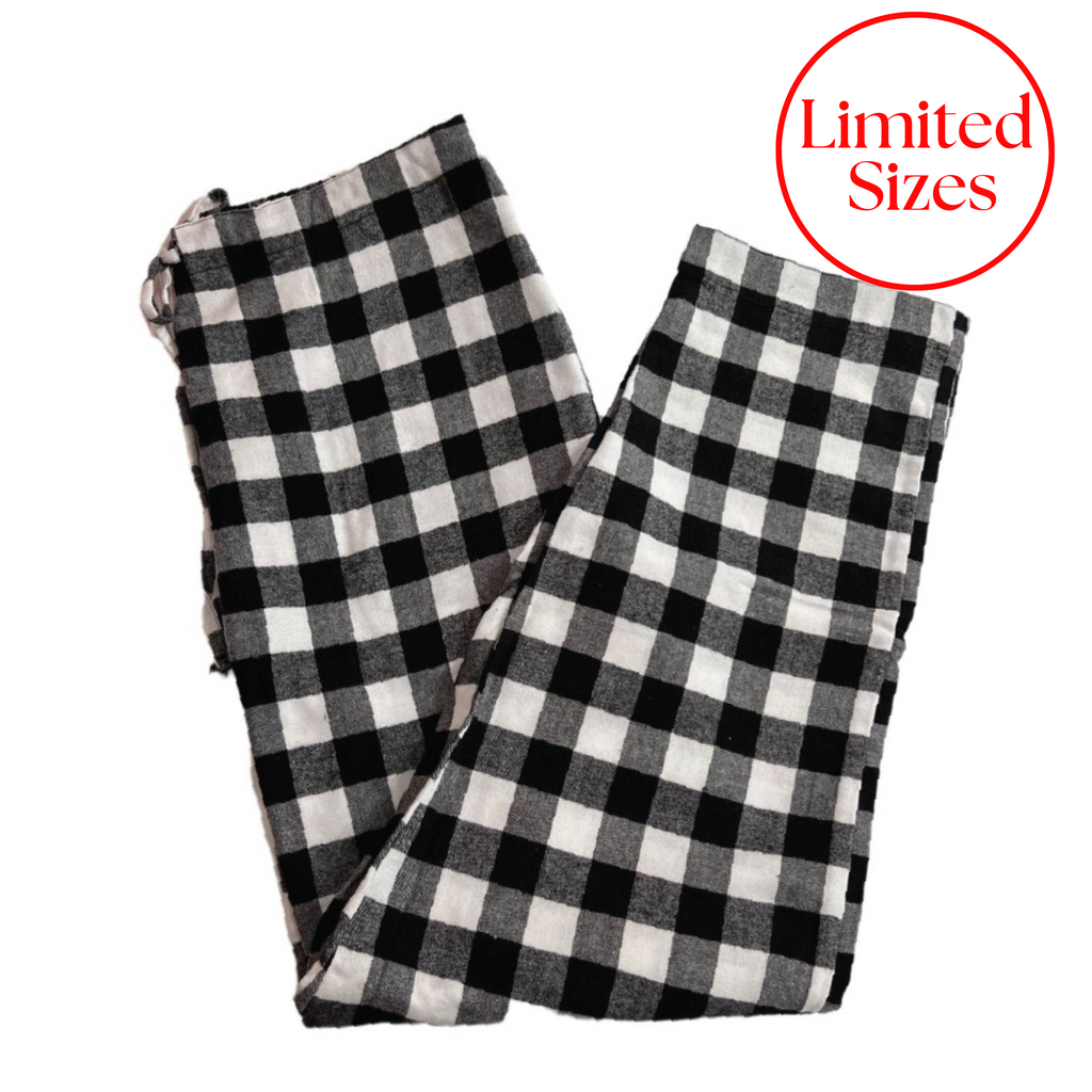 501 / Flannel Lounge Pants in Black & White