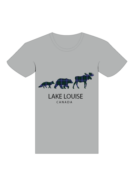 Grey Lake Louise 3 Animal T-Shirt