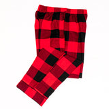 Ladies 2pc. Flannel Pyjama / Red and Black Buffalo Check