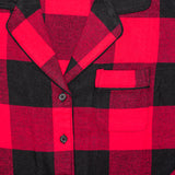 Ladies 2pc. Flannel Pyjama / Red and Black Buffalo Check