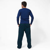 Rocky Mountain Flannel Men's Flannel Lounge Pant in Black Watch Back view