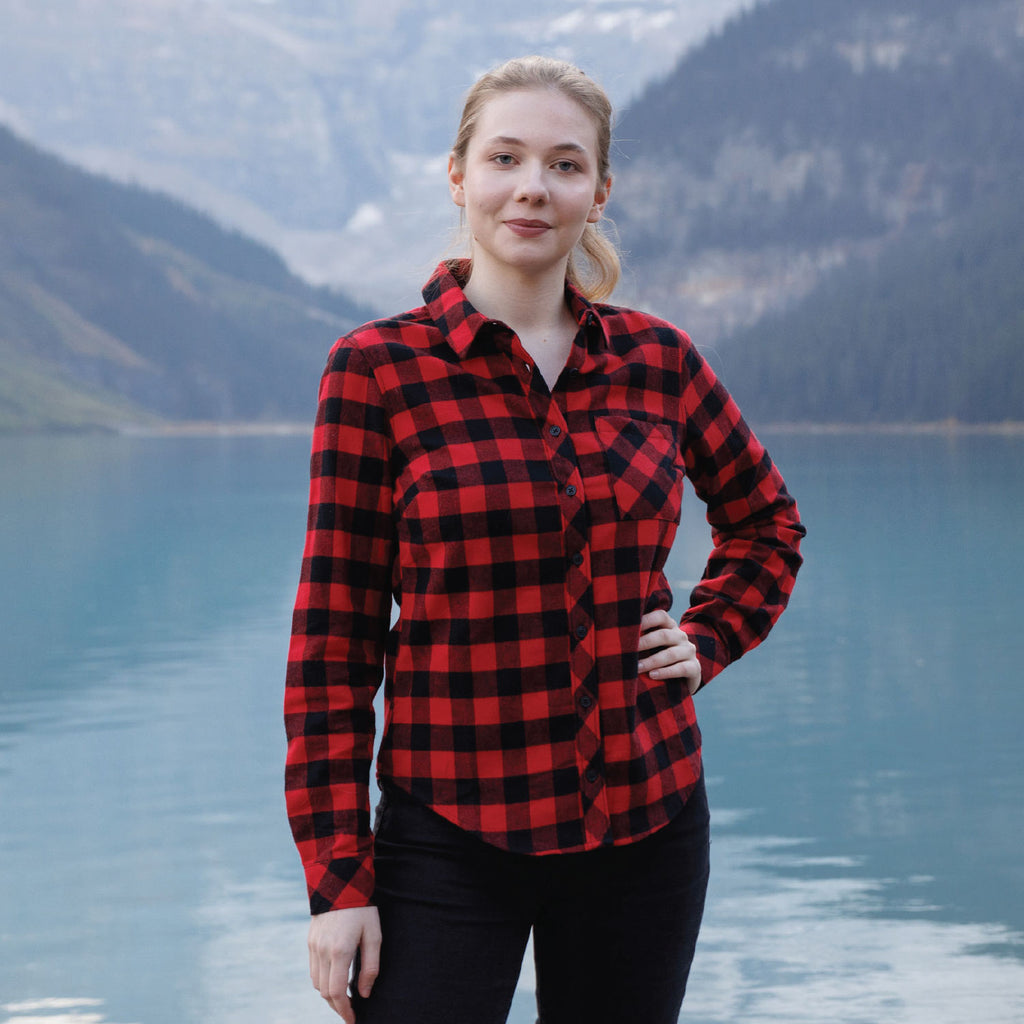 615 / Women's Flannel Shirt in Red/Black Buffalo Check – Rocky Mountain  Flannel Company